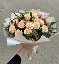 Букет Кремовые розы Латте в Алешня