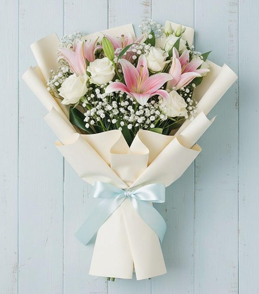 Букет цветов из: Лилии в Алешня