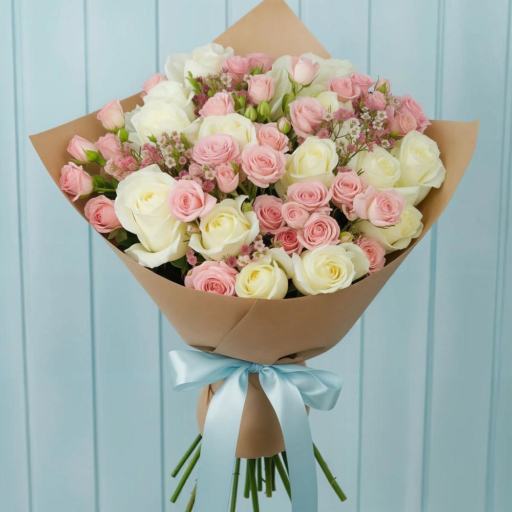 Букет цветов из: Розы в Алешня