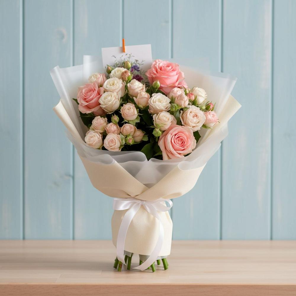 Букет цветов из: Розы в Алешня