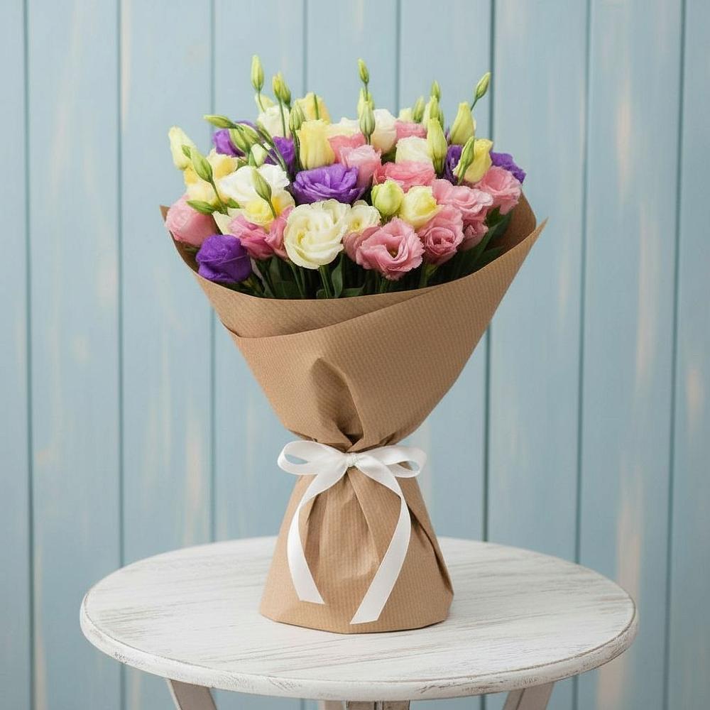 Букет цветов из: Лизиантусы в Алешня