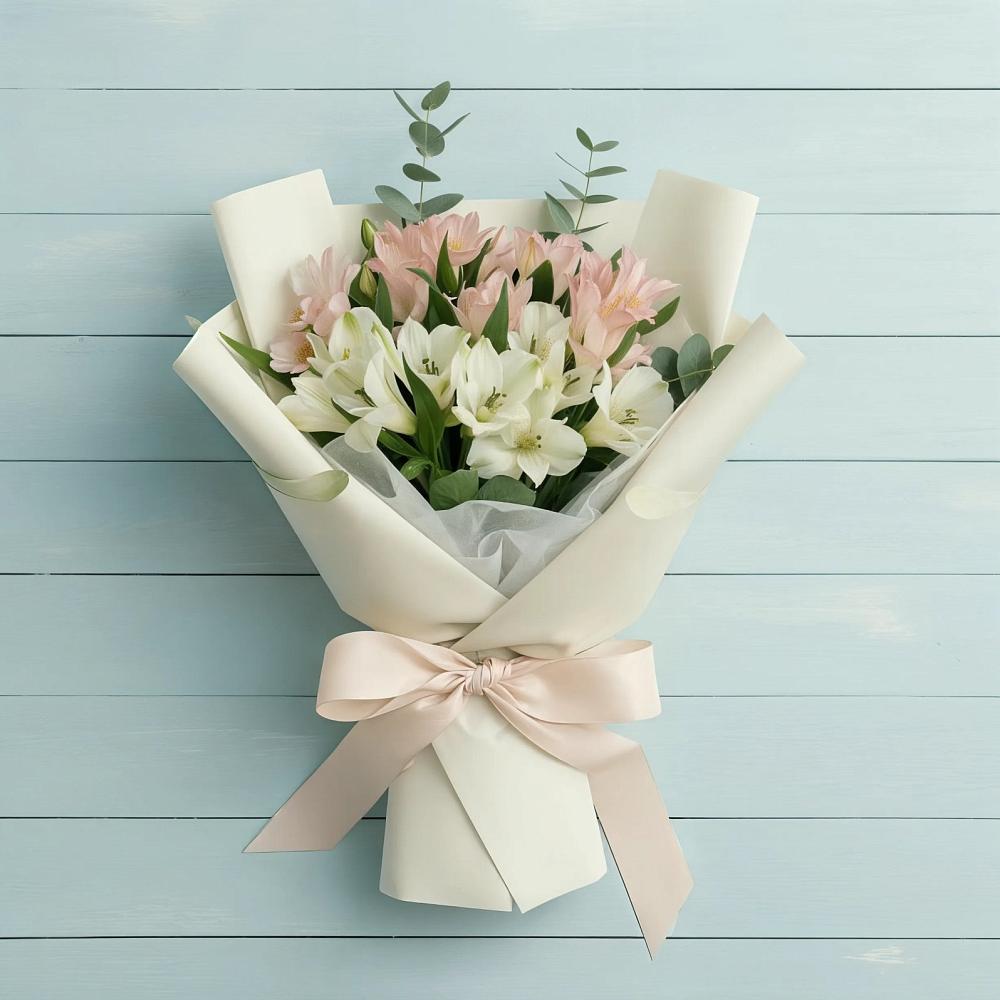 Букет цветов из: Альстромерии в Алешня