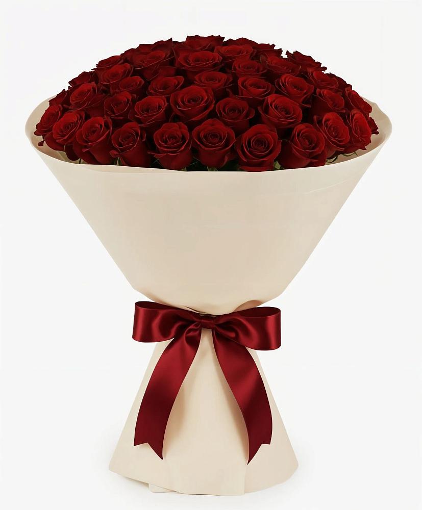 Букет 101 Бордовая роза Блэк Бакарра в Алешня