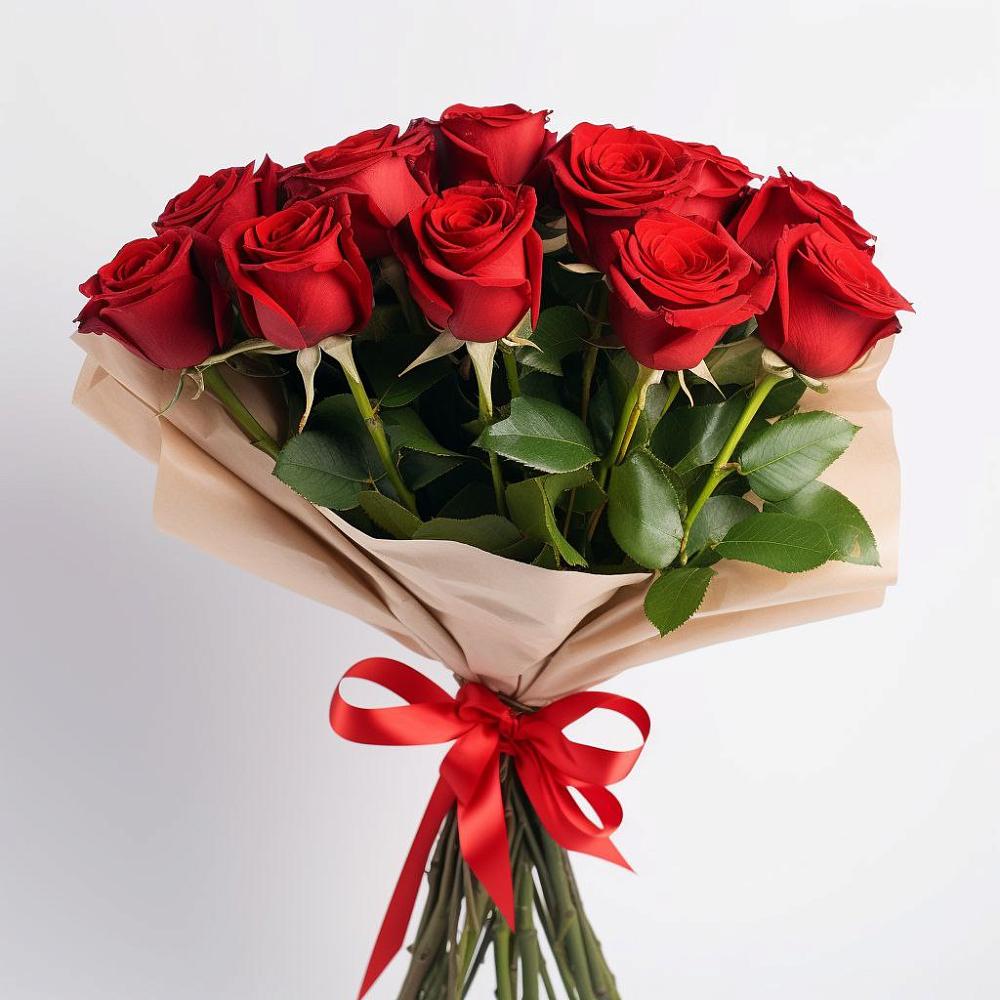 Букет 11 Красных роз Эдлесс Лав в Алешня