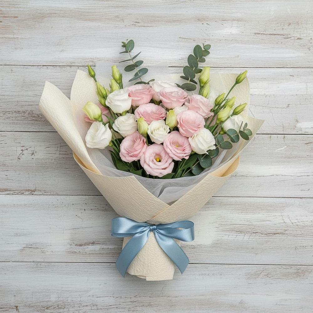 Букет цветов из: Лизиантусы в Алешня